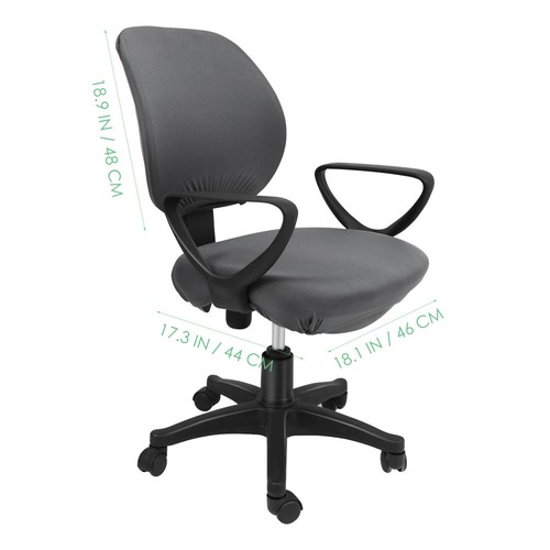 Deep grey elastic chair - chair, cover