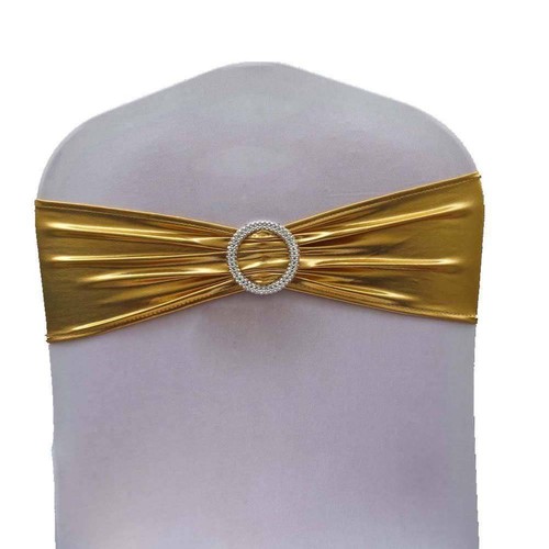 Metallic spandex chair band - chair,