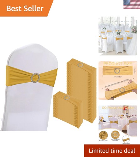 Elegant 100pcs gold stretch - gold,