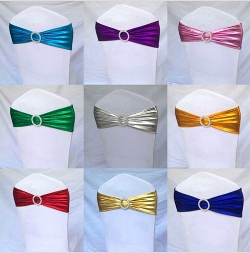 10pcs metallic spandex chair - spandex,